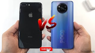 POCO X3 vs iPhone 8 Plus | SpeedTest, Camera Comparison, Antutu