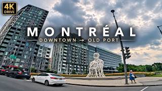 A Drive Through Montréal 🇨🇦 | Downtown to Old Port in 4K A Drive Through Montréal 🇨🇦 | Downtown to Old Port in 4K