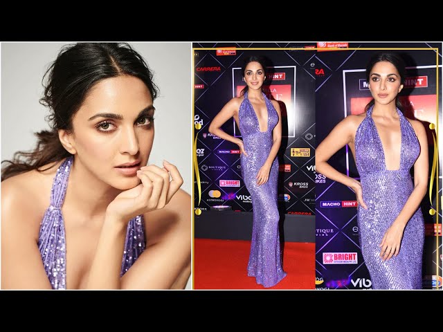 indian actress backless dress Glamorous Bollywood Kiara Advani Stunning Entry with At Style Icons Awards 5 Tips on How Size_40DD (US) Color:Lime Green