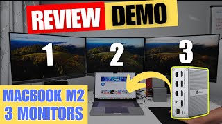 Connect Multiple Monitors to MacBook Pro M2. See a Demo with 3 Monitors using a TobenOne DS.