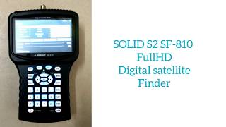 SOLID S2 SF-810 FullHD Digital Satellite Meter Wealth