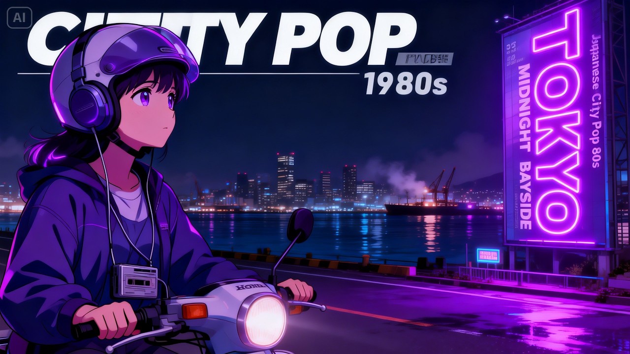 Japanese City Pop 80s – Tokyo Midnight Bayside 🌃 | Retro Bubble