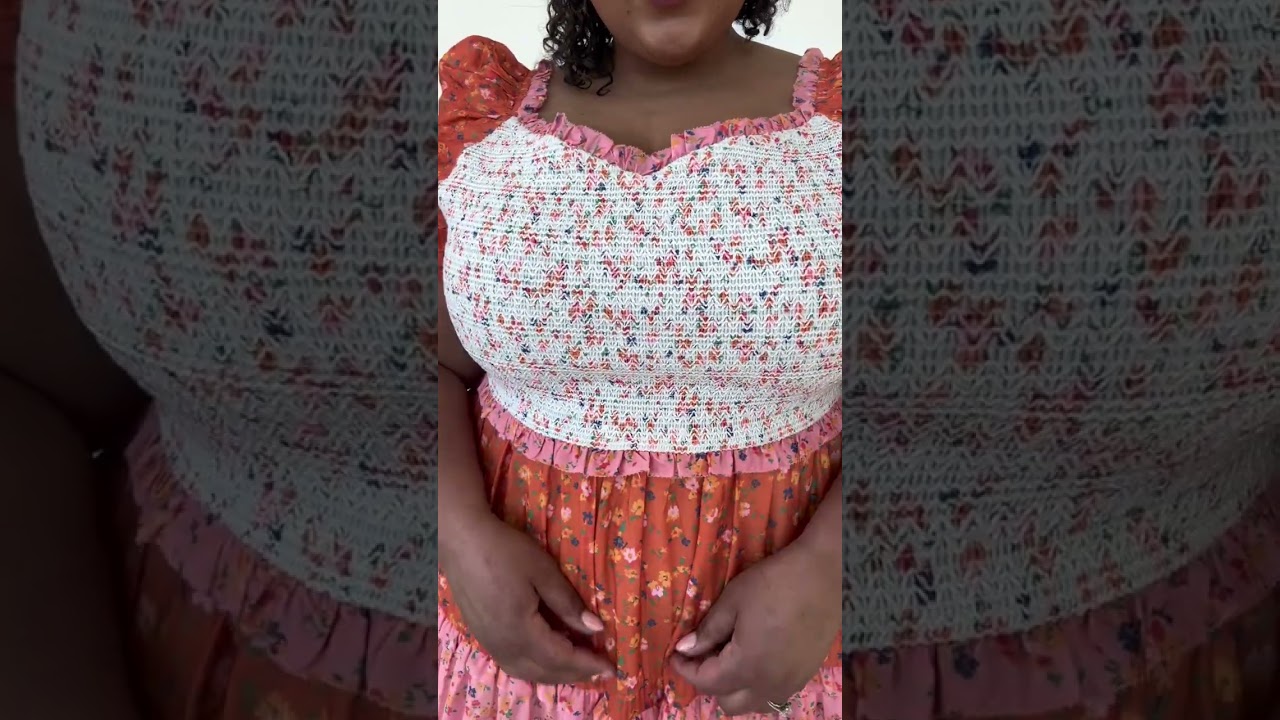 Emily Dress in Sorbet Try On in Size 4X