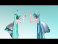 【MMD】YYB式Hatsune miku モーショントレースモデル ボツモデル比較