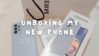 Samsung Galaxy A23 unboxing + accessories
