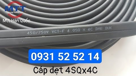 Cáp dẹt cầu trục 4SQx4C- Ray điện Hàn Quốc - Ray điện hộp kín - Ray C cầu trục - Diot sr-60 bokuk