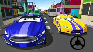 Super Kids Car Racing In Traffic screenshot 2