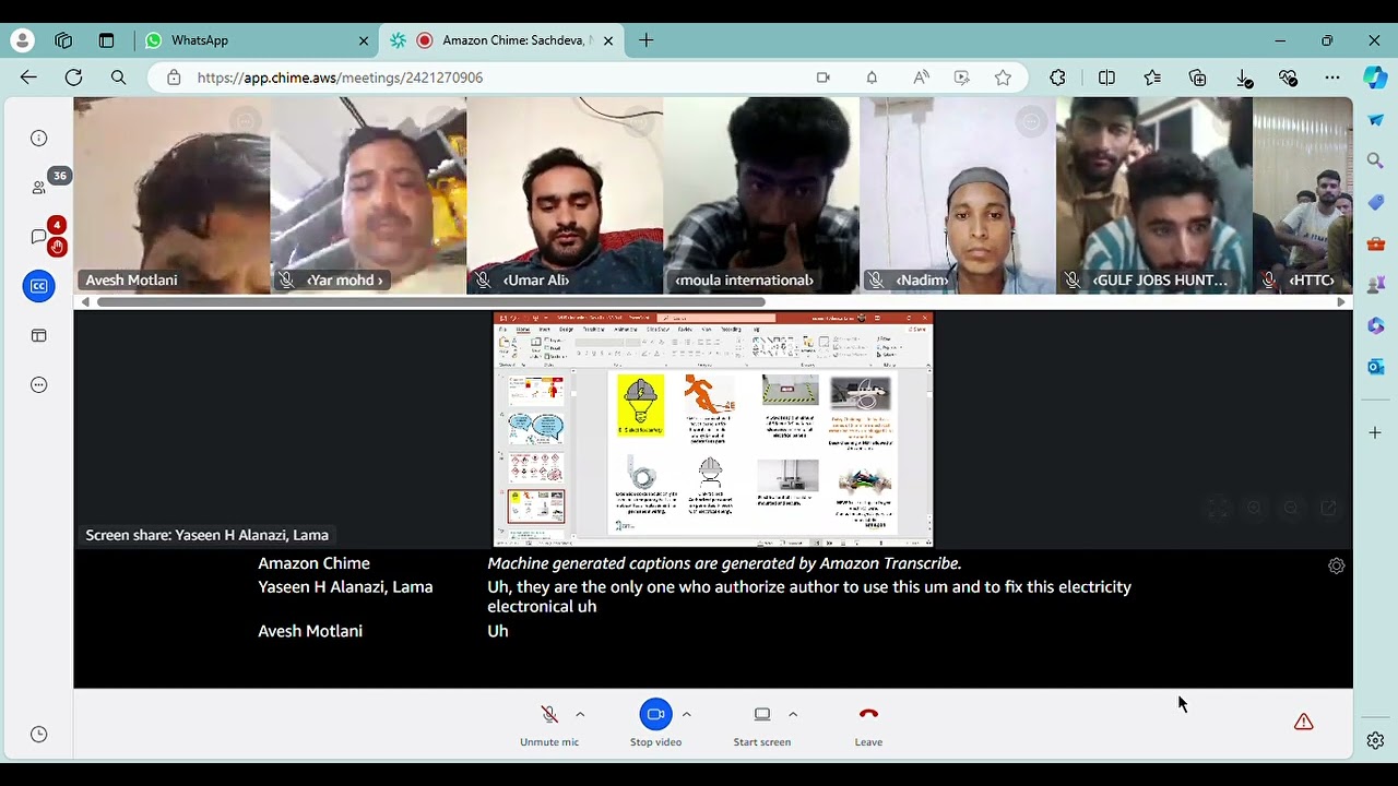 Amazon Chime  Sachdeva, Neeraj Conference Bridge, and 1 more page   Personal