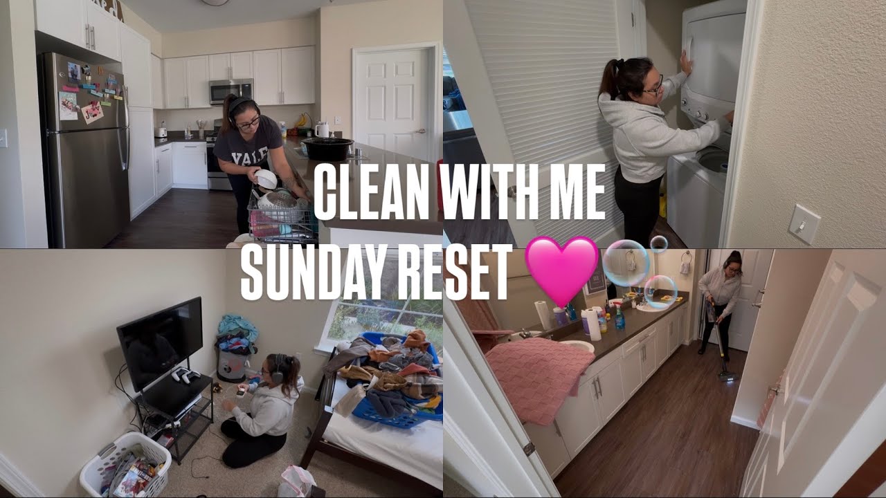 Clean with me | Single mom of 2 | Cleaning motivation | Sunday Reset 