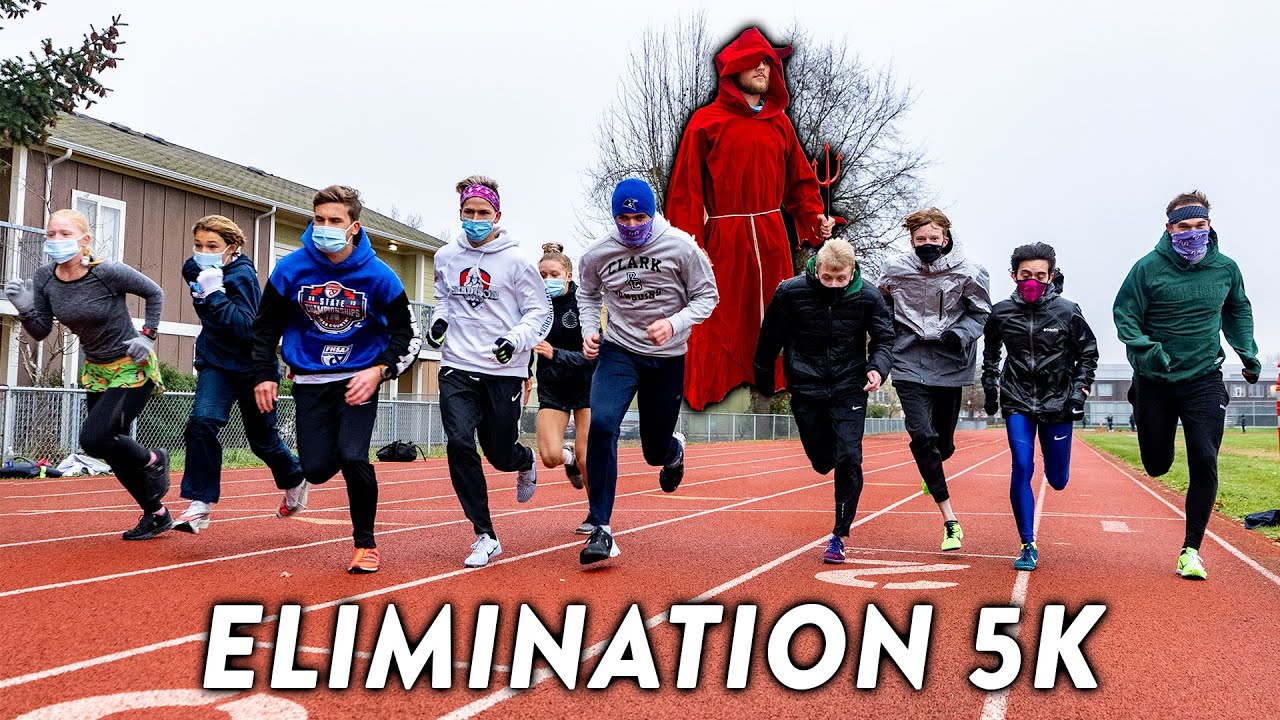 CRAZY Elimination 5,000m vs. Subscribers! (Devil Takes the Hindmost)