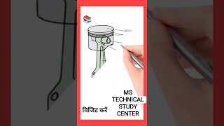 Main Parts name of the piston Assembly #dieselengine #dieselengineparts #mechanic #engine #facts