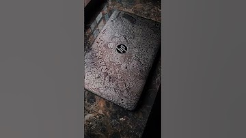 Doodle art on Laptop #laptop #doodleart #doodle #art #wrap #graffiti #drawing #pendrawing #penart