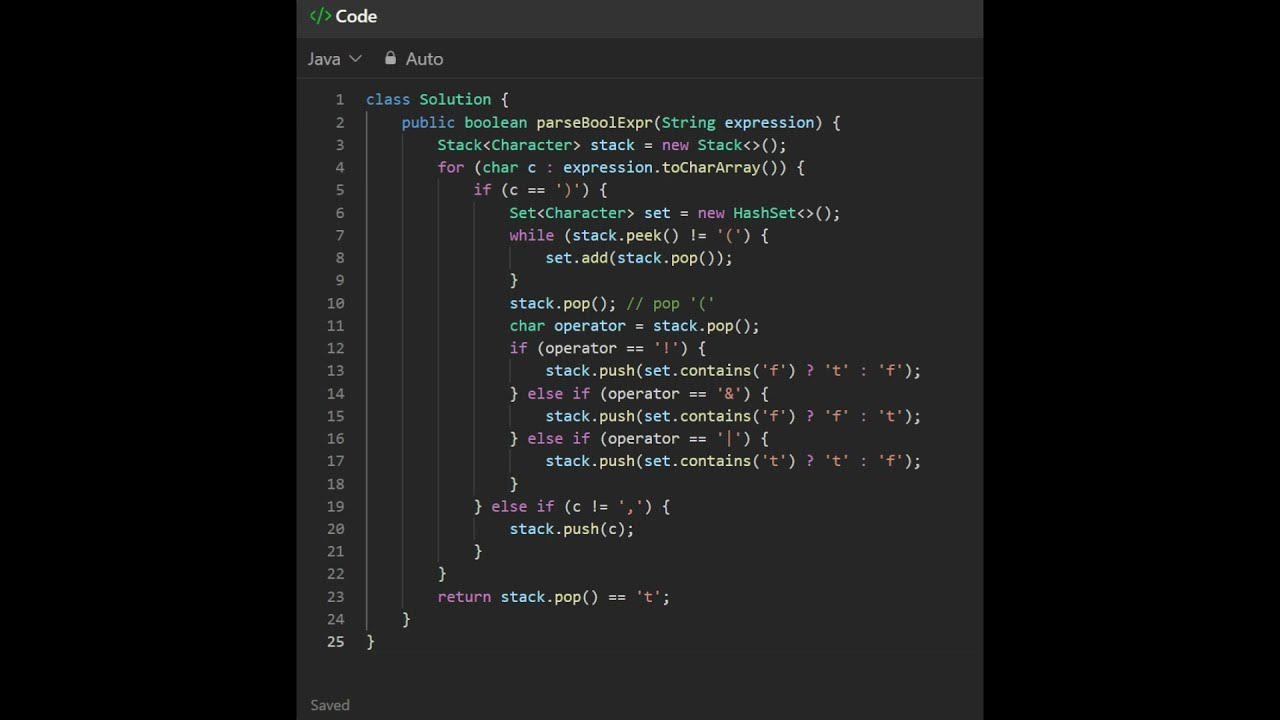 1106 Parsing A Boolean Expression - YouTube