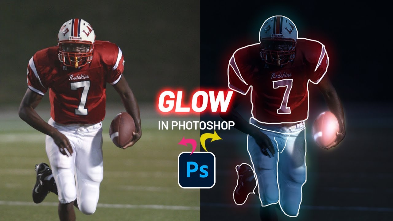 Glow in Photoshop | Glowing Line Effect