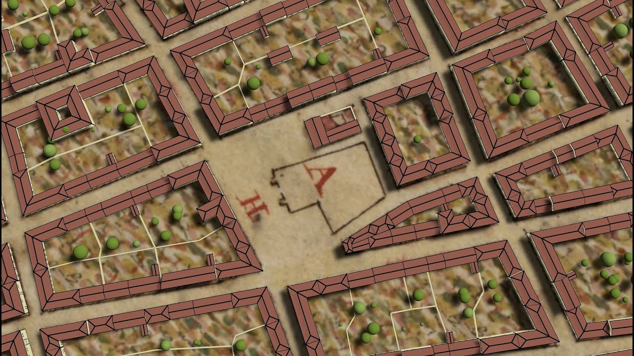 San Cristóbal de La Laguna: El plano de Torriani y la ciudad moderna. Versión en 4K