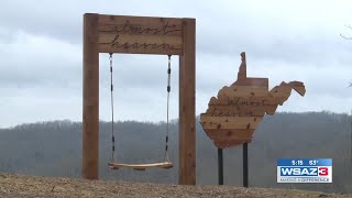 New 'Almost Heaven' swing at Beech Fork Lake