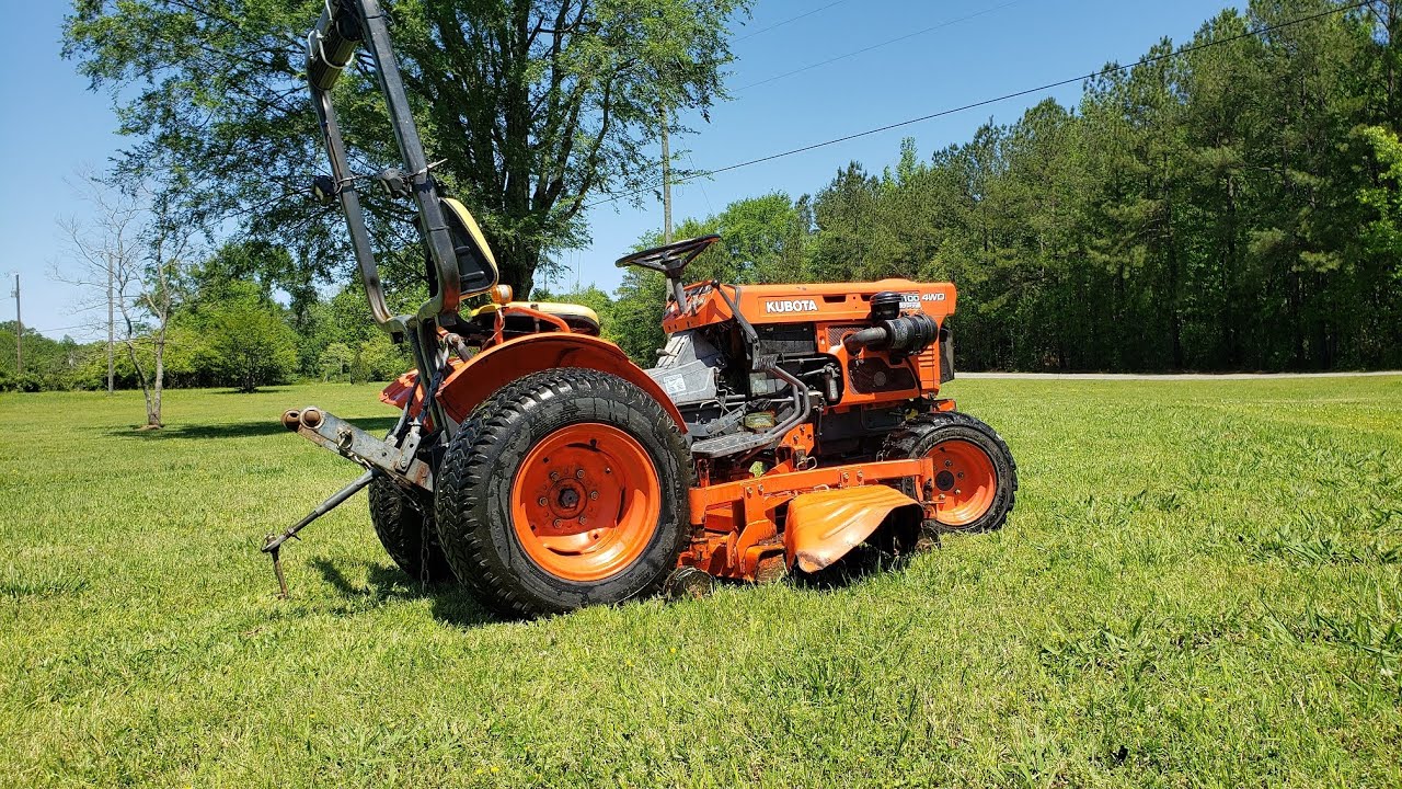 Kubota B7100HST 4X4 60" Mower Deck For Sale YouTube