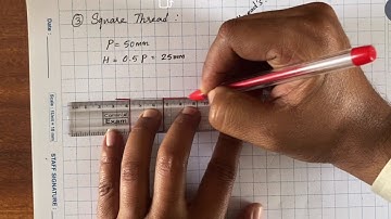 Sellers Thread and Square Thread Forms - Manual drawing