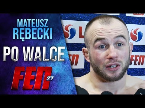 Mateusz Rębecki o UFC: "Żadne pieniądze nie skuszą mnie by iść gdzie indziej"