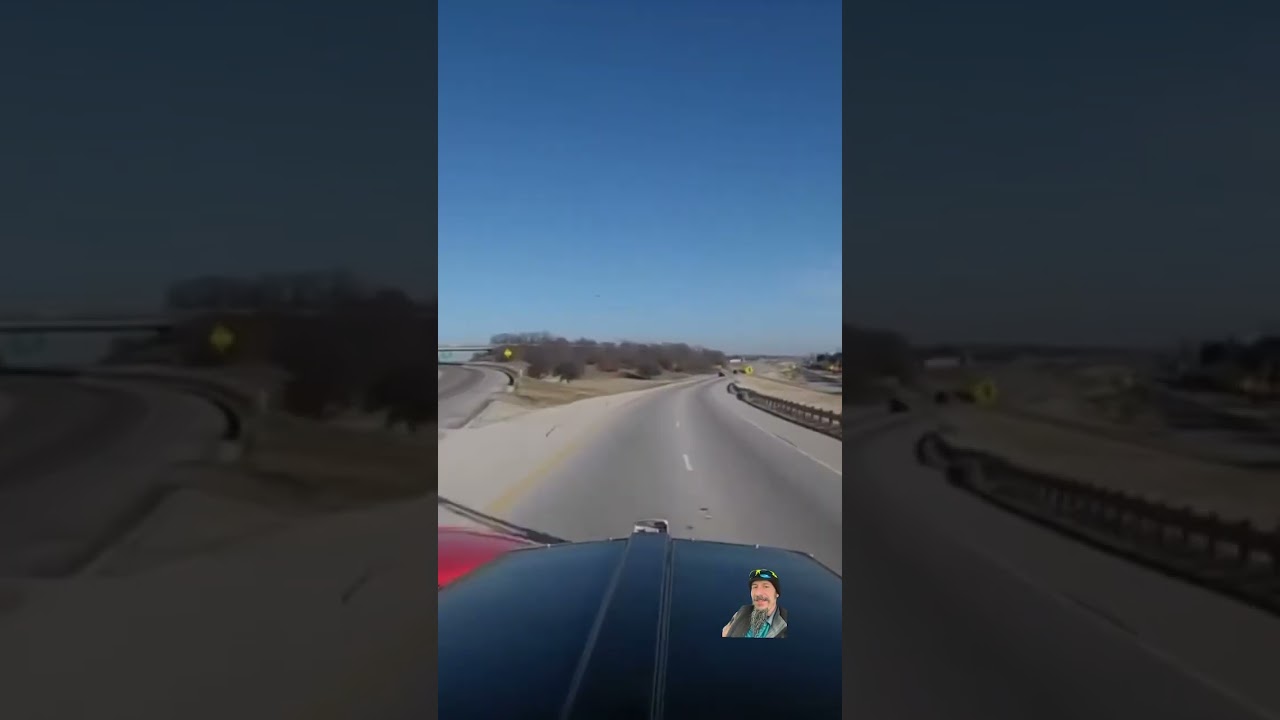 Truck vs car missed exit 