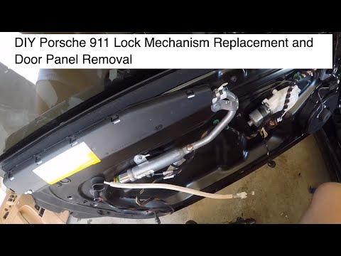 Porsche 911 Carrera 997.2 Lock Mechanism Replacement Battery Disconnect Door Panel Removal