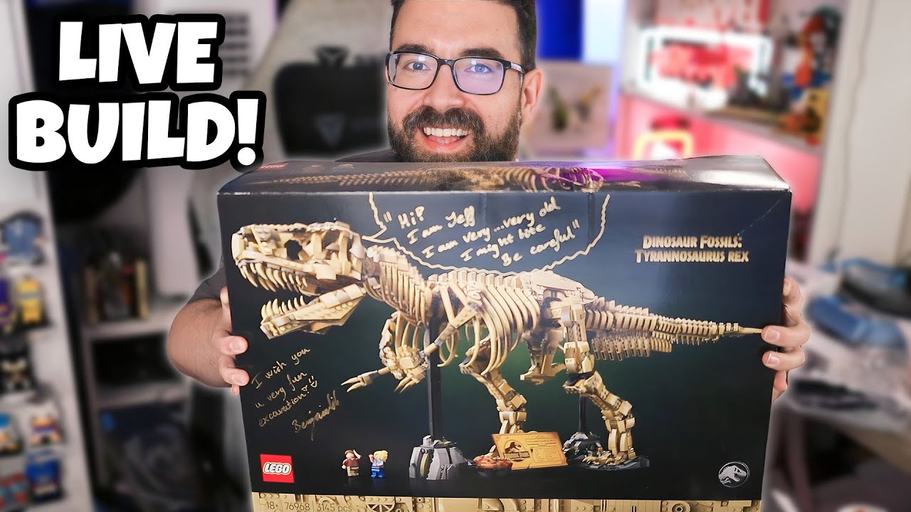 Finally Building THIS Signed LEGO Set! | T. Rex Fossil 76968 - YouTube