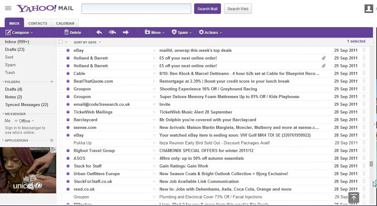 How to delete your inbox in yahoo mail