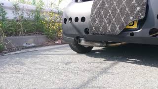 エッセ爆音。  公道で初めてサイレンサー取ってみた❗(笑)