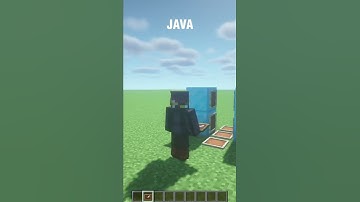 Minecraft Java Vs Bedrock. #minecraftshorts #minecraft #java #bedrock #mcpe #shorts