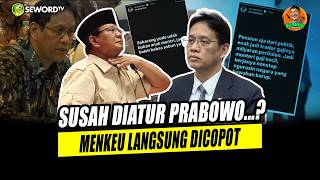 Begawan: WAS IT PURELY DISOBEDIENCE TO PRABOWO OR THE JOKOWI FACTOR THAT CAUSED PURBAYA'S DISMISS...