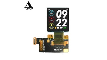 1.41 inch 320*360 IPS MIPI Watch OLED Screen AMOLED Display with Capacitive Touch Panel toppoplcd