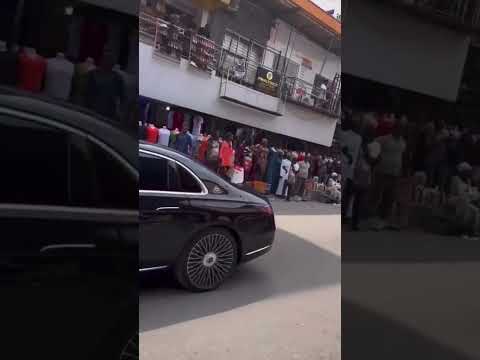 President Tinubu’s Presidential Convoy At Lagos Island On Friday