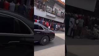 President Tinubu’s Presidential Convoy At Lagos Island On Friday