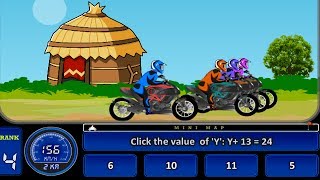 Bike Racing Math Algebra Game Overview screenshot 5