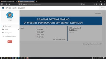 Aplikasi Pembayaran SPP berbasis Web PHP MySql | FREE CODE ON GITHUB | DEMO