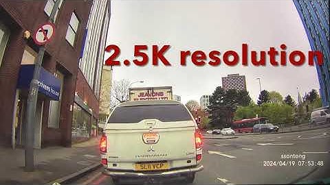 ssontong A16W Dash Camera Front view footage 2.5K resolution - part 4 of 4