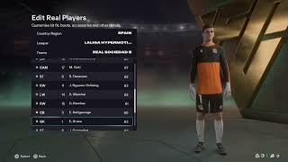 FC 26 Real Sociedad B Overall Player Ratings