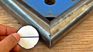 Welding tips and tricks - 45 degrees angle cutting pipe - welder secret