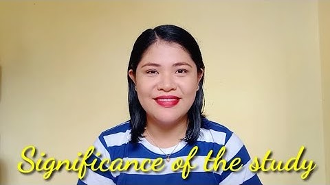 Writing Significance of the Study