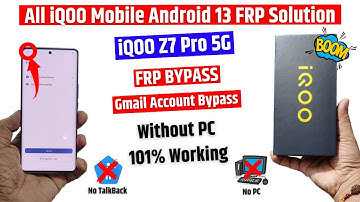 iqoo z7 pro 5g frp bypass | All IQOO- Android 12 / Android 13 Frp bypass (latest trick 2023)