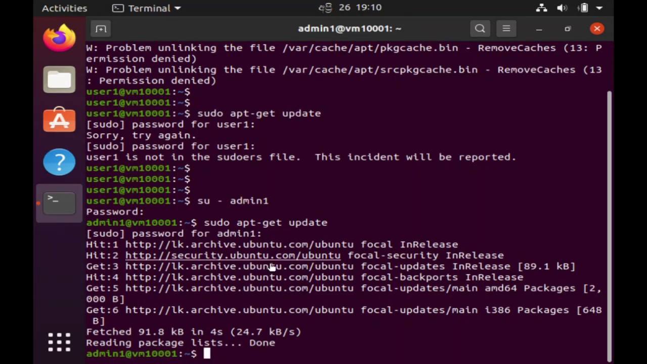 Lesson 1 - How to create a user account in Ubuntu 20.04 LTS - YouTube