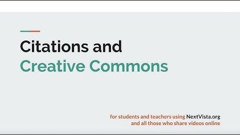 Citations and Creative Commons