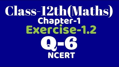 Class 12 maths Ex1.2 Q6 Injective Surjective Relations & Functions, chapter1 NCERT, VKS Maths XII,