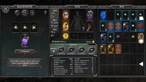 AnimA ARPG Android - How to upgrade weapons/items