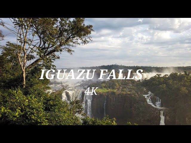 Beautiful Aerial View of Iguazu Falls, One of the Most Beautiful