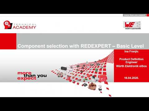 Würth Elektronik Webinar: Component selection with REDEXPERT