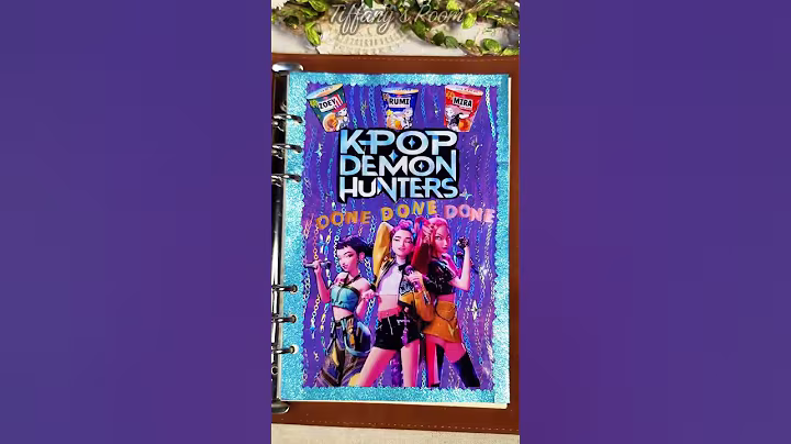 Kpop Demon Hunters| Huntrix | How it's done | Scrapbooking | Journaling #netflix #shortsvideo