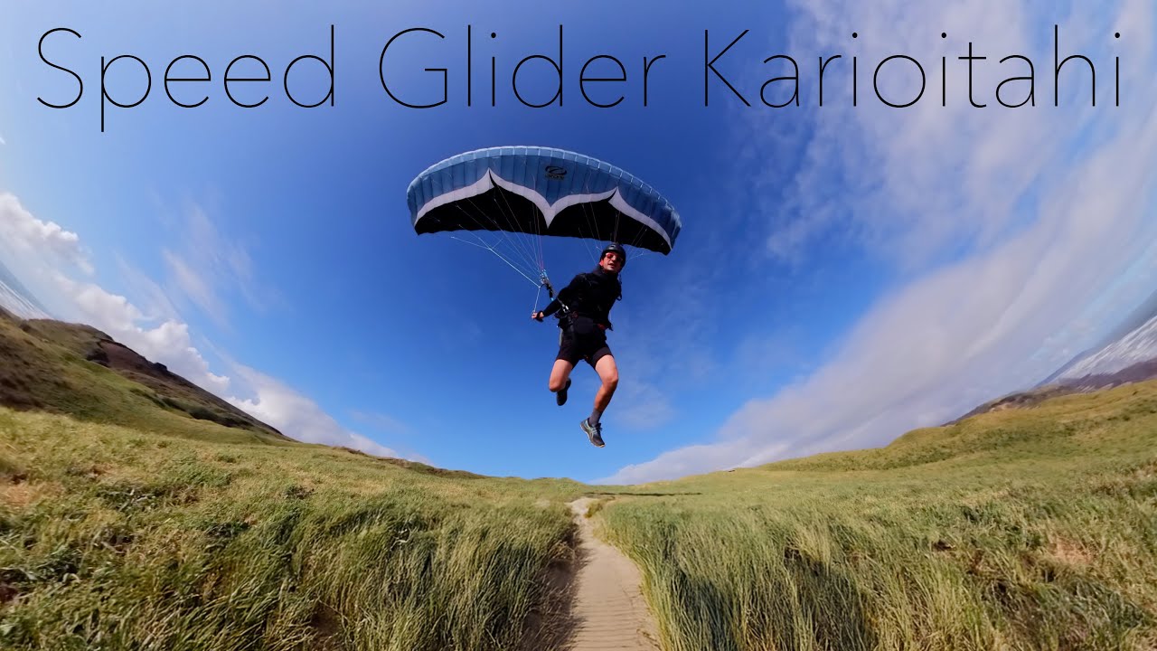 Speed Glider Karioitahi #speedflying - YouTube