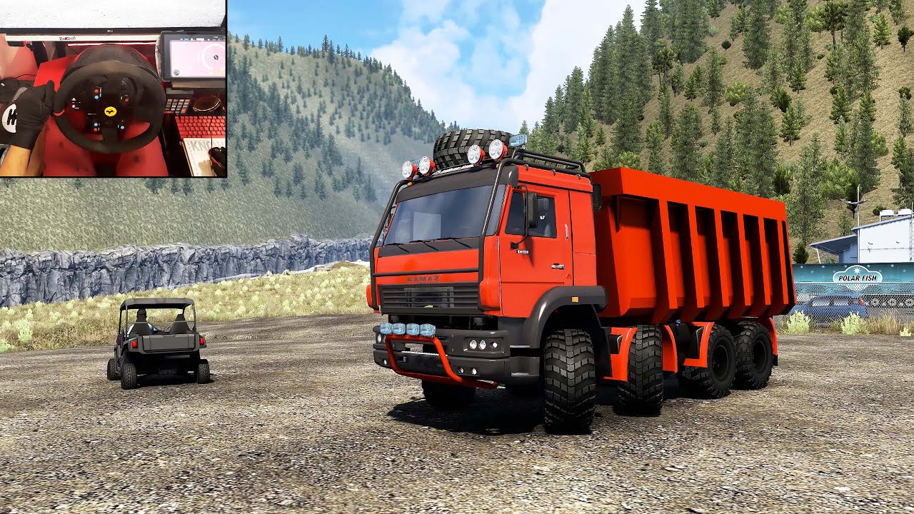 Transporting sand in 8X8 | Euro Truck Simulator 2 | Thrustmaster T300 & Shifter Gameplay