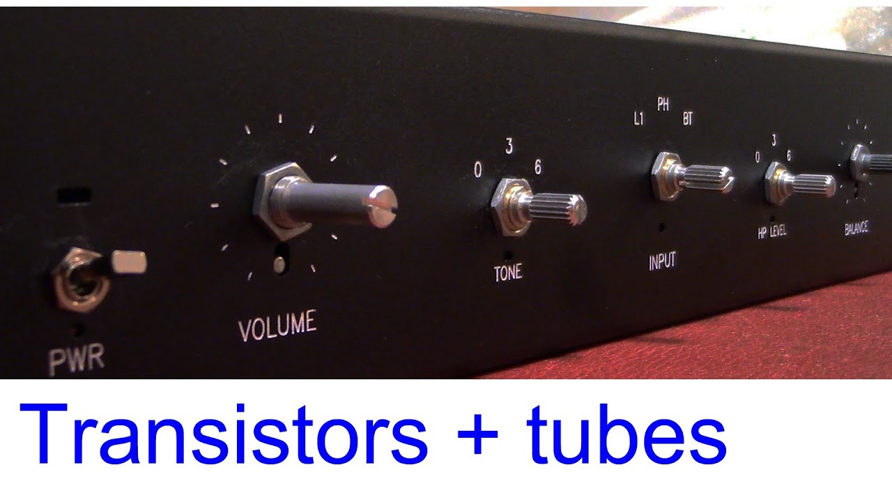 6AS7 tube preamp w special function assembly #1, headphone level ...